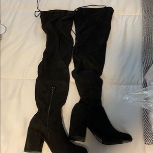 Brand new thigh high suede boots
